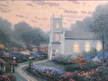 Iglesia de Blossom Hill Thomas Kinkade Pinturas al óleo